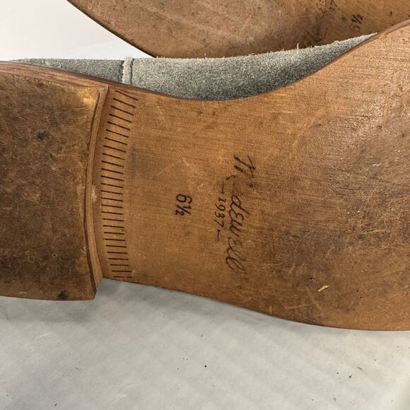 Madewell The Pull On Ankle Boot Techno Grey Suede Leather Sz 6.5 Western Boho - Picture 7 of 10